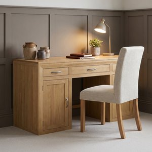 View Tilt 100 solid oak large computer desk View Tilt 100 solid oak large computer desk