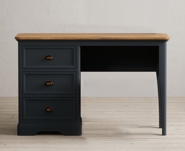 View Bridstow oak and blue painted dressing table View Bridstow oak and blue painted dressing table