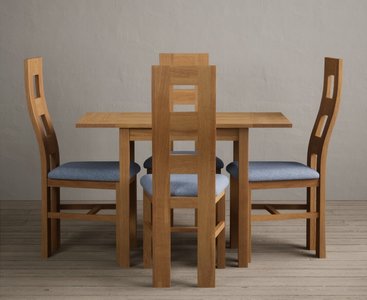 View Extending york 70cm solid oak drop leaf dining table with 4 oak natural chairs View Extending york 70cm solid oak drop leaf dining table with 4 oak natural chairs