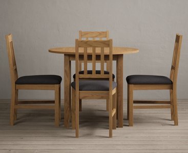 View Extending york 90cm solid oak dining table with 2 brown york chairs View Extending york 90cm solid oak dining table with 2 brown york chairs