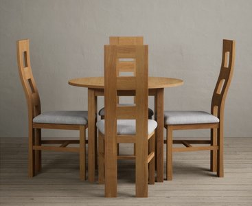 View Extending york 90cm solid oak dining table with 4 blue natural chairs View Extending york 90cm solid oak dining table with 4 blue natural chairs
