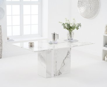 View Alicia 180cm white marble dining table View Alicia 180cm white marble dining table