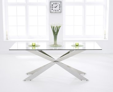 View Juniper 160cm glass dining table View Juniper 160cm glass dining table