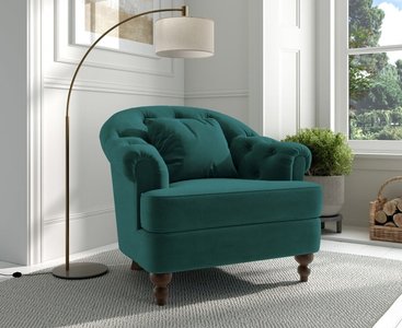 View Richmond green velvet accent chair View Richmond green velvet accent chair