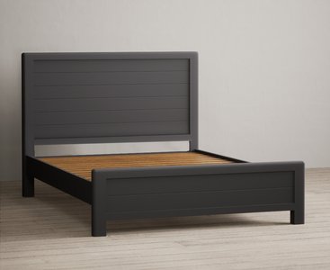 View Bradwell oak and charcoal painted double bed View Bradwell oak and charcoal painted double bed
