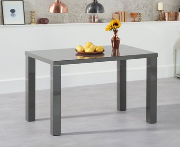 View Seattle 120cm dark grey high gloss dining table View Seattle 120cm dark grey high gloss dining table