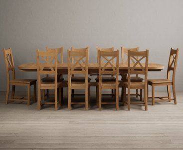 View Extending olympia 180cm solid oak dining table with 8 oak natural chairs View Extending olympia 180cm solid oak dining table with 8 oak natural chairs