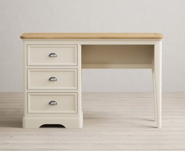 View Madley oak and cream painted dressing table View Madley oak and cream painted dressing table