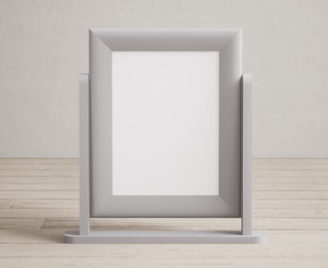 View Light grey painted dressing table mirror View Light grey painted dressing table mirror
