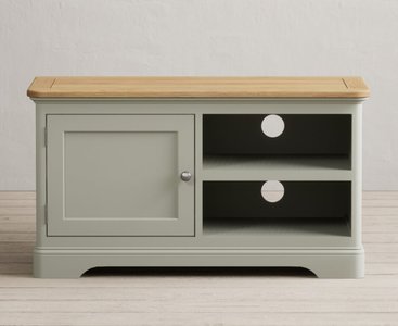 View Brampton soft green painted small tv cabinet View Brampton soft green painted small tv cabinet