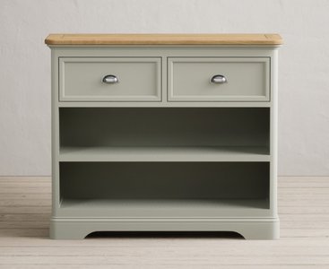 View Brampton soft green painted storage console table View Brampton soft green painted storage console table