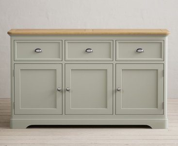 View Brampton soft green painted large sideboard View Brampton soft green painted large sideboard