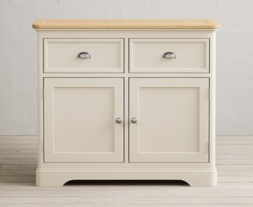 View Madley oak and cream painted small sideboard View Madley oak and cream painted small sideboard