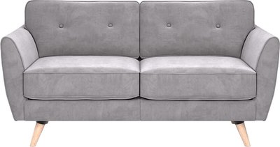 View Brooke grey velvet 2 seater sofa View Brooke grey velvet 2 seater sofa