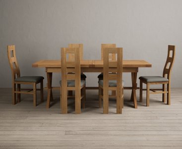 View Extending buckley 200cm solid oak dining table with 10 brown natural solid oak chairs View Extending buckley 200cm solid oak dining table with 10 brown natural solid oak chairs