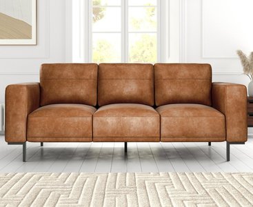 View Camden suede tan fabric 3 seater sofa View Camden suede tan fabric 3 seater sofa
