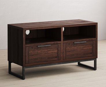 View Dakota dark acacia and metal small tv cabinet View Dakota dark acacia and metal small tv cabinet