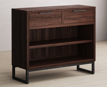 View Dakota dark acacia and metal console table View Dakota dark acacia and metal console table