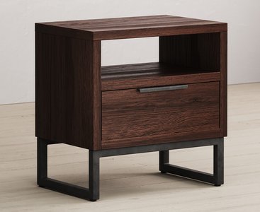 View Dakota dark acacia and metal lamp table View Dakota dark acacia and metal lamp table