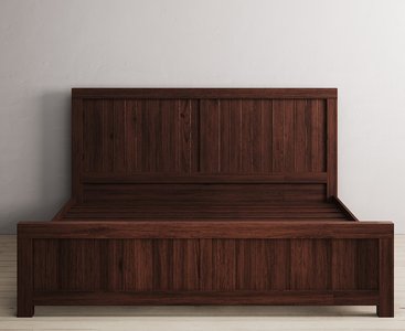 View Dakota dark acacia super king bed View Dakota dark acacia super king bed