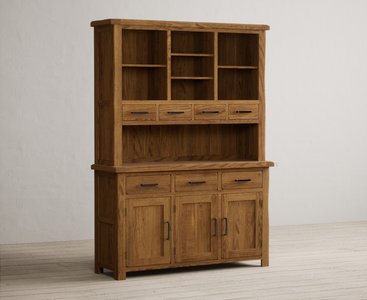 View Harrogate rustic solid oak large dresser View Harrogate rustic solid oak large dresser