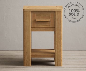 View Eclipse solid oak bedside table View Eclipse solid oak bedside table