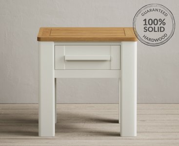 View Eclipse oak and chalk white painted lamp table View Eclipse oak and chalk white painted lamp table
