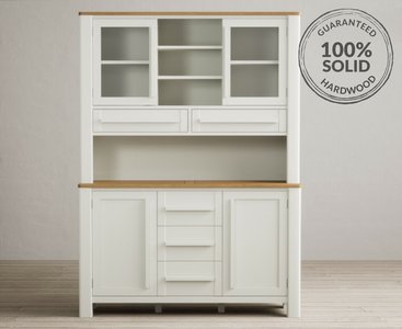 View Eclipse oak and chalk white painted large dresser View Eclipse oak and chalk white painted large dresser