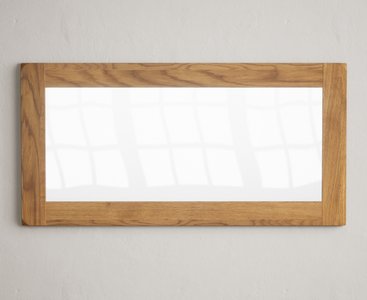 View Harrogate rustic solid oak wall mirror View Harrogate rustic solid oak wall mirror