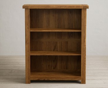 View Harrogate rustic solid oak small bookcase View Harrogate rustic solid oak small bookcase