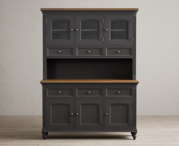 View Francis oak and charcoal grey painted large dresser View Francis oak and charcoal grey painted large dresser