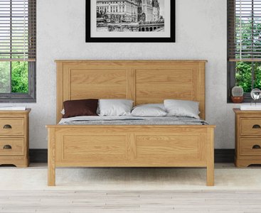 View Cambridge solid oak double bed View Cambridge solid oak double bed