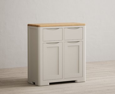 View Alba oak and soft white painted hallway sideboard View Alba oak and soft white painted hallway sideboard
