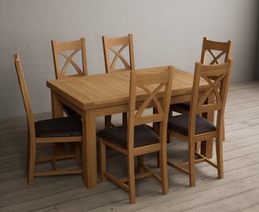 View Extending buxton 140cm solid oak dining table with 8 oak natural chairs View Extending buxton 140cm solid oak dining table with 8 oak natural chairs