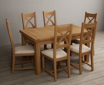 View Extending buxton 140cm solid oak dining table with 8 oak natural chairs View Extending buxton 140cm solid oak dining table with 8 oak natural chairs