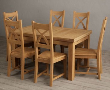 View Extending buxton 140cm solid oak dining table with 8 oak natural chairs View Extending buxton 140cm solid oak dining table with 8 oak natural chairs