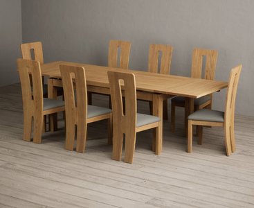 View Extending buxton 180cm solid oak dining table with 12 black lucca chairs View Extending buxton 180cm solid oak dining table with 12 black lucca chairs