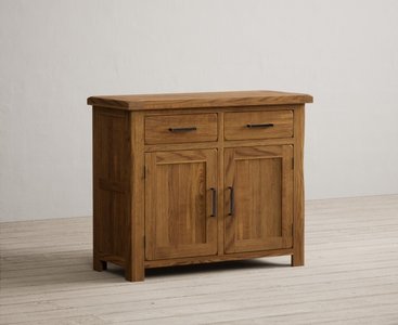 View Harrogate rustic solid oak small sideboard View Harrogate rustic solid oak small sideboard