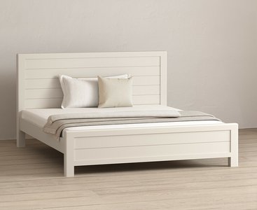 View Alba soft white painted super king bed View Alba soft white painted super king bed