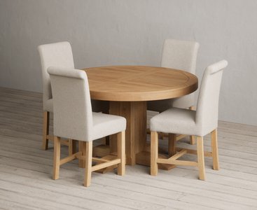 View Extending helmsley oak pedestal dining table with 4 grey scroll back chairs View Extending helmsley oak pedestal dining table with 4 grey scroll back chairs