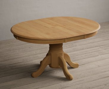 View Extending hertford 100cm - 130cm solid oak pedestal dining table View Extending hertford 100cm - 130cm solid oak pedestal dining table