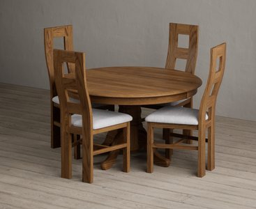 View Hertford 120cm fixed top rustic oak dining table with 6 rustic oak rustic solid oak chairs View Hertford 120cm fixed top rustic oak dining table with 6 rustic oak rustic solid oak chairs