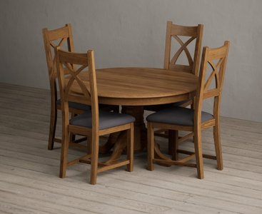 View Hertford 120cm fixed top rustic oak dining table with 4 rustic oak rustic solid oak chairs View Hertford 120cm fixed top rustic oak dining table with 4 rustic oak rustic solid oak chairs