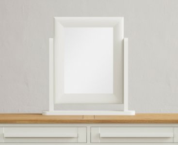 View Signal white painted dressing table mirror View Signal white painted dressing table mirror