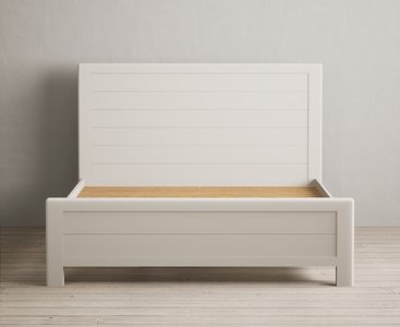 View Alba soft white painted king size bed View Alba soft white painted king size bed