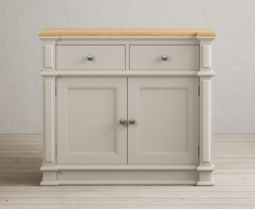 View Lawson oak and soft white painted small sideboard View Lawson oak and soft white painted small sideboard