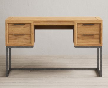 View Loft solid oak computer desk View Loft solid oak computer desk