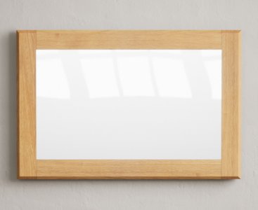 View Loft solid oak wall mirror View Loft solid oak wall mirror