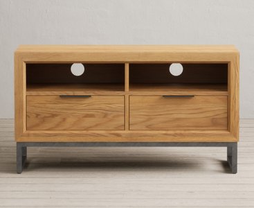 View Loft solid oak small tv cabinet View Loft solid oak small tv cabinet