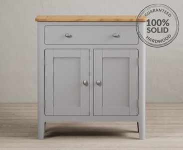 View Loxton oak and light grey painted hallway sideboard View Loxton oak and light grey painted hallway sideboard